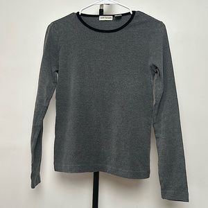 Ann Taylor women’s 100% cotton long-sleeve sweater, grey color, size S